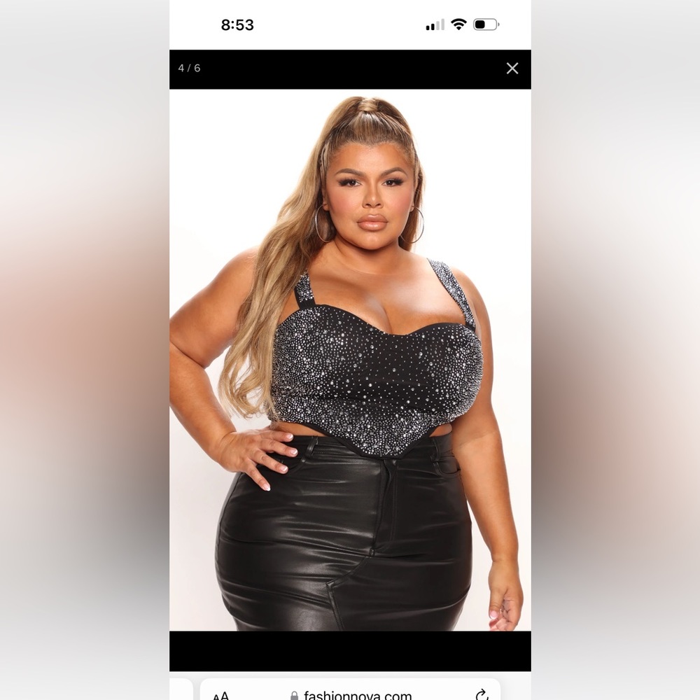 Fashion nova bustier 3X NWT